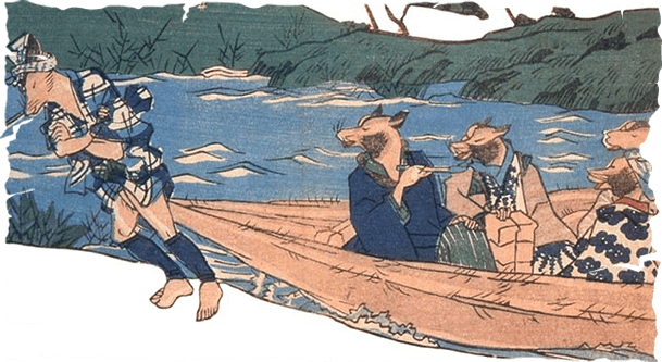 Lớp da Kintama của Tanuki được sử dụng để tạo thành vàng miếng. Ảnh: tofugu.com